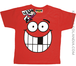 Uśmiech - koszulka dziecięca - czerwony