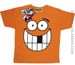 Uśmiech - koszulka dziecięca - pomarańczowy