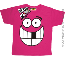 Uśmiech - koszulka dziecięca - różowy