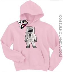 Kosmonauta - bluza dziecięca z nadrukiem - różowy