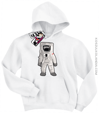 Kosmonauta - bluza dziecięca z nadrukiem - biały