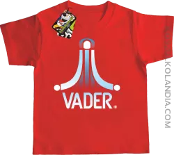 VADER STAR ATARI STYLE - Koszulka dziecięca czerwona 