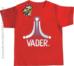 VADER STAR ATARI STYLE - Koszulka dziecięca czerwona 