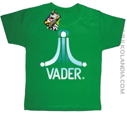VADER STAR ATARI STYLE - Koszulka dziecięca zielona 
