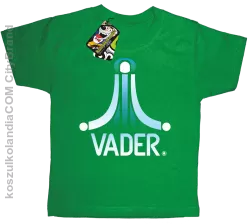 VADER STAR ATARI STYLE - Koszulka dziecięca zielona 