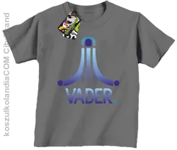 VADER STAR ATARI STYLE - Koszulka dziecięca szara 