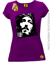 Jezus Chrystus Umarł na krzyżu za grzechy nasze - Koszulka damska fioletowa 