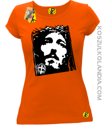Jezus Chrystus Umarł na krzyżu za grzechy nasze - Koszulka damska pomarańczowa 