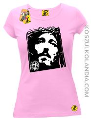 Jezus Chrystus Umarł na krzyżu za grzechy nasze - Koszulka damska jasny róż 