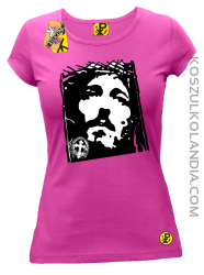 Jezus Chrystus Umarł na krzyżu za grzechy nasze - Koszulka damska fuchsia 