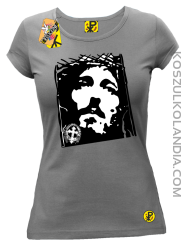 Jezus Chrystus Umarł na krzyżu za grzechy nasze - Koszulka damska melanż 