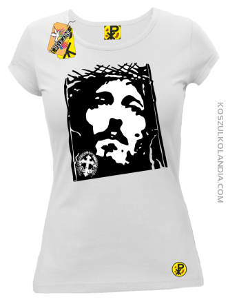 Jezus Chrystus Umarł na krzyżu za grzechy nasze - Koszulka damska biała 