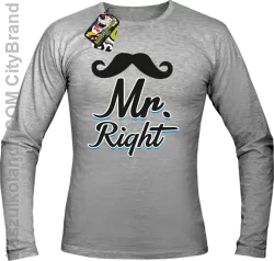 Mr Right example - Longsleeve Męski  - Melanż