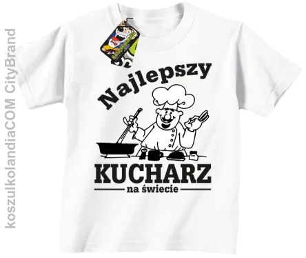 Mamma Mia Najlepszy kucharz na świecie - Koszulka dziecięca biała 