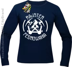 Majster fedrowania - Longsleeve męski granat