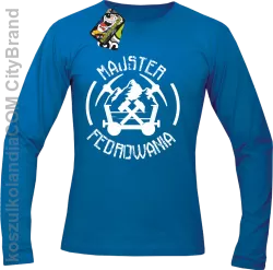 Majster fedrowania - Longsleeve męski niebieski