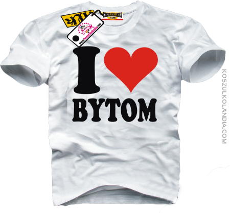 I LOVE BYTOM - koszulka męska