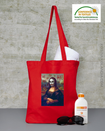 Mona Lisa Hello Jocker - Torba EKO czerwony 