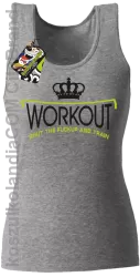 Workout shut the FUCKUP and train - Top damski melanż 