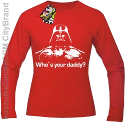 LORD Who`s your daddy - Longsleeve męski czerwony 