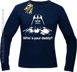 LORD Who`s your daddy - Longsleeve męski granat 