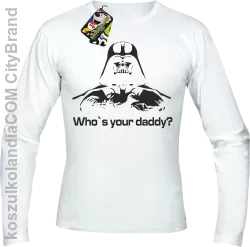 LORD Who`s your daddy - Longsleeve męski biały 