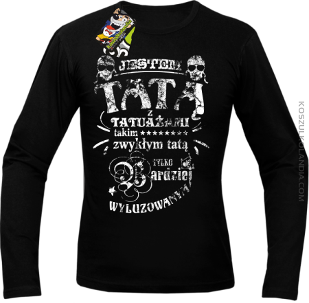 Jestem Tatą z tatuażami - Longsleeve męski