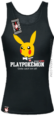 Play Pokemon - Top damski czarny 
