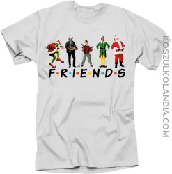 Friends aktorzy choinka święta Bożego Narodzenia - koszulka męska