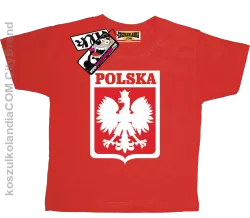 Polska - koszulka dla dziecka - czerwony