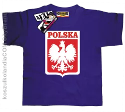 Polska - koszulka dla dziecka - fioletowy