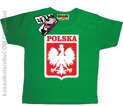 Polska - koszulka dla dziecka - zielony