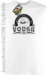 Always Drunk As Fuck VODKA Est 1405 - Bezrękawnik męski biala 