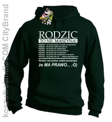 Rodzic to nie maszyna - Bluza z kapturem  butelka