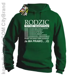 Rodzic to nie maszyna - Bluza z kapturem  khely