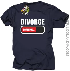 DIVORCE - loading - Koszulka męska granat