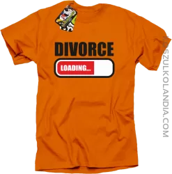 DIVORCE - loading - Koszulka męska pomarańcz