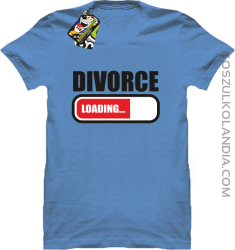 DIVORCE - loading - Koszulka męska błękit
