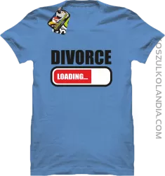 DIVORCE - loading - Koszulka męska błękit