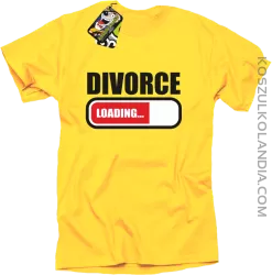 DIVORCE - loading - Koszulka męska żółta