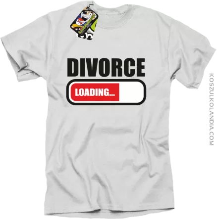 DIVORCE - loading - Koszulka męska biała
