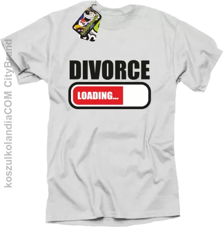 DIVORCE - loading - Koszulka męska biała