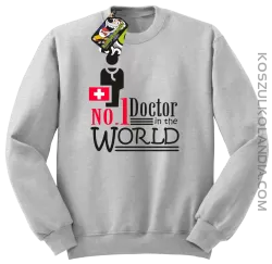 No1 Doctor in the world - Bluza męska standard bez kaptura melanż 