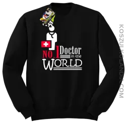 No1 Doctor in the world - Bluza męska standard bez kaptura czarna 