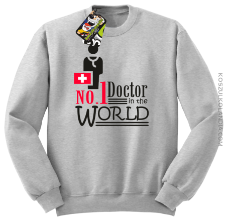 No1 Doctor in the world - Bluza męska standard bez kaptura 