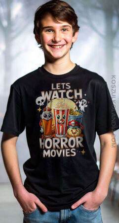 Let`s Watch Horror Movies Funny Starter kit on the offensive - koszulka dziecięca  na Halloween