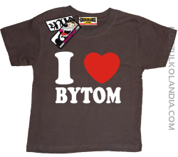 I love Bytom - koszulka dziecięca - brązowy