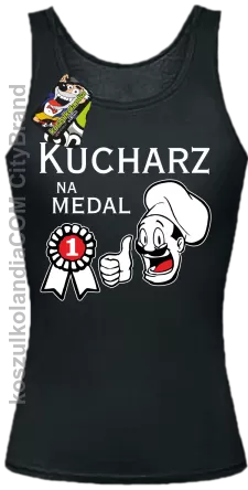 Kucharz na medal-Top damski czarny