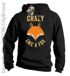 Crazy like a Fox - Bluza z kapturem czarna 