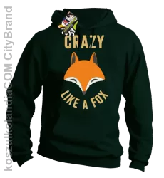 Crazy like a Fox - Bluza z kapturem butelkowa 